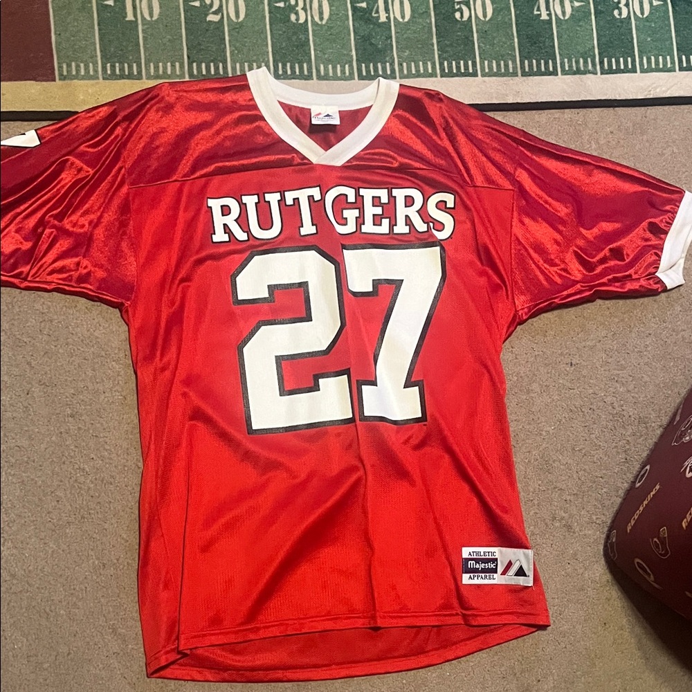 Red Rutgers Athletic Jersey
